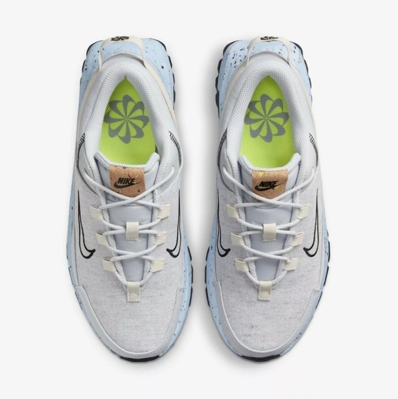 Womens Nike Crater Remixa Running Shoes Size 7.5 Grey Fog Black Blue - Picture 3 of 13